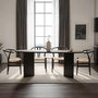 Hanah Home Sabella Mesa de Comedor extensible 200x90 cm color Madera Negra en melamina